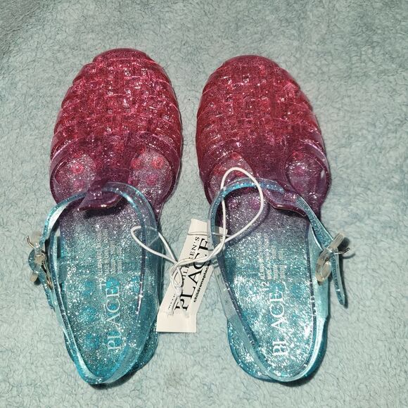 The Children's Place Other - The Children's Place Pink and Blue Glitter Sandals
